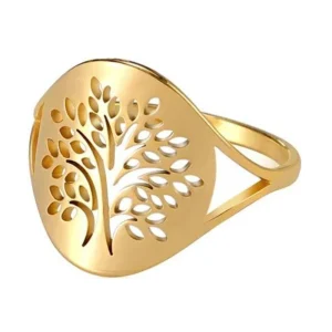Bague Arbre de Vie Acier Inoxydable