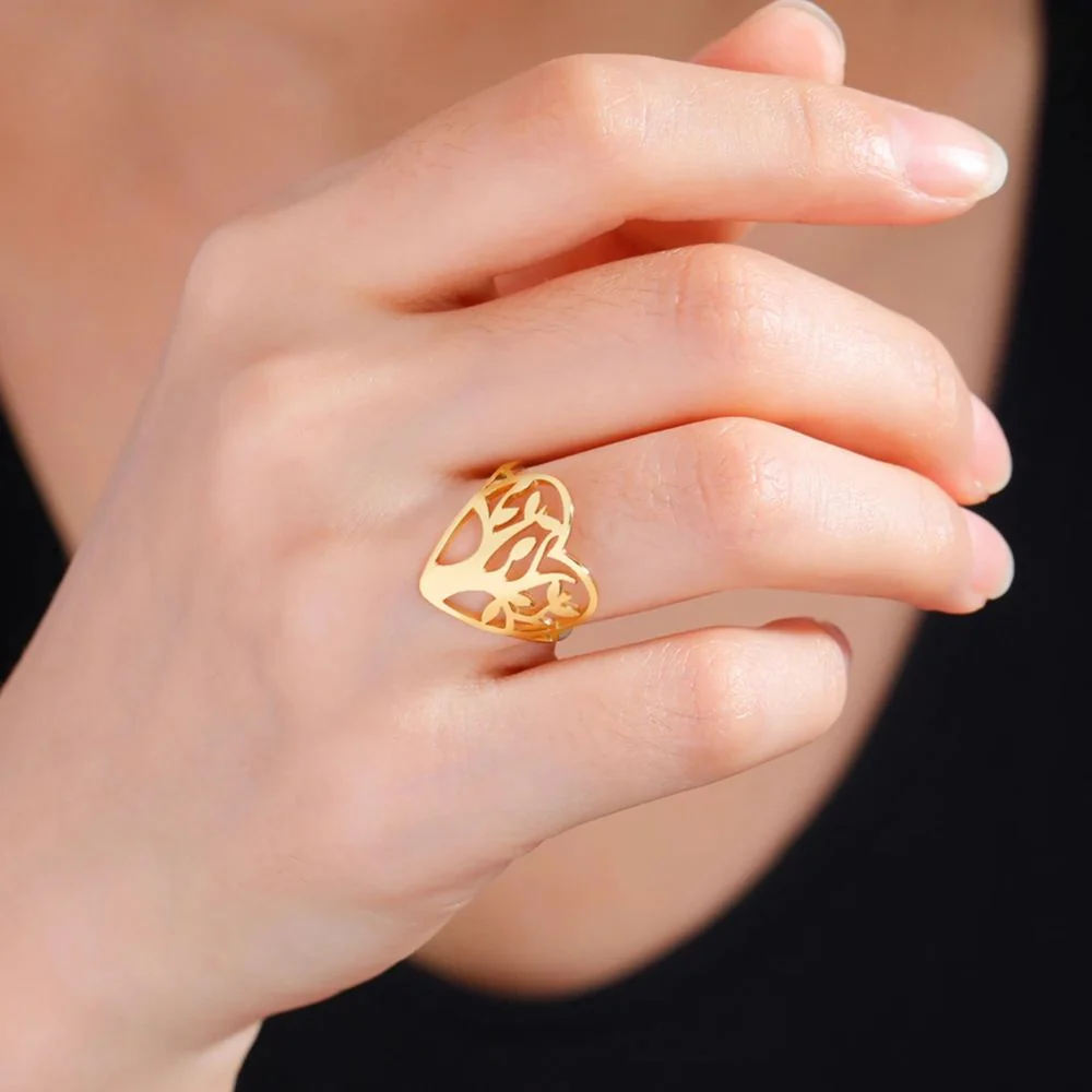 Bague Arbre de Vie Coeur – Image 4