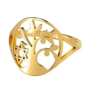 Bague Arbre de Vie Étoile