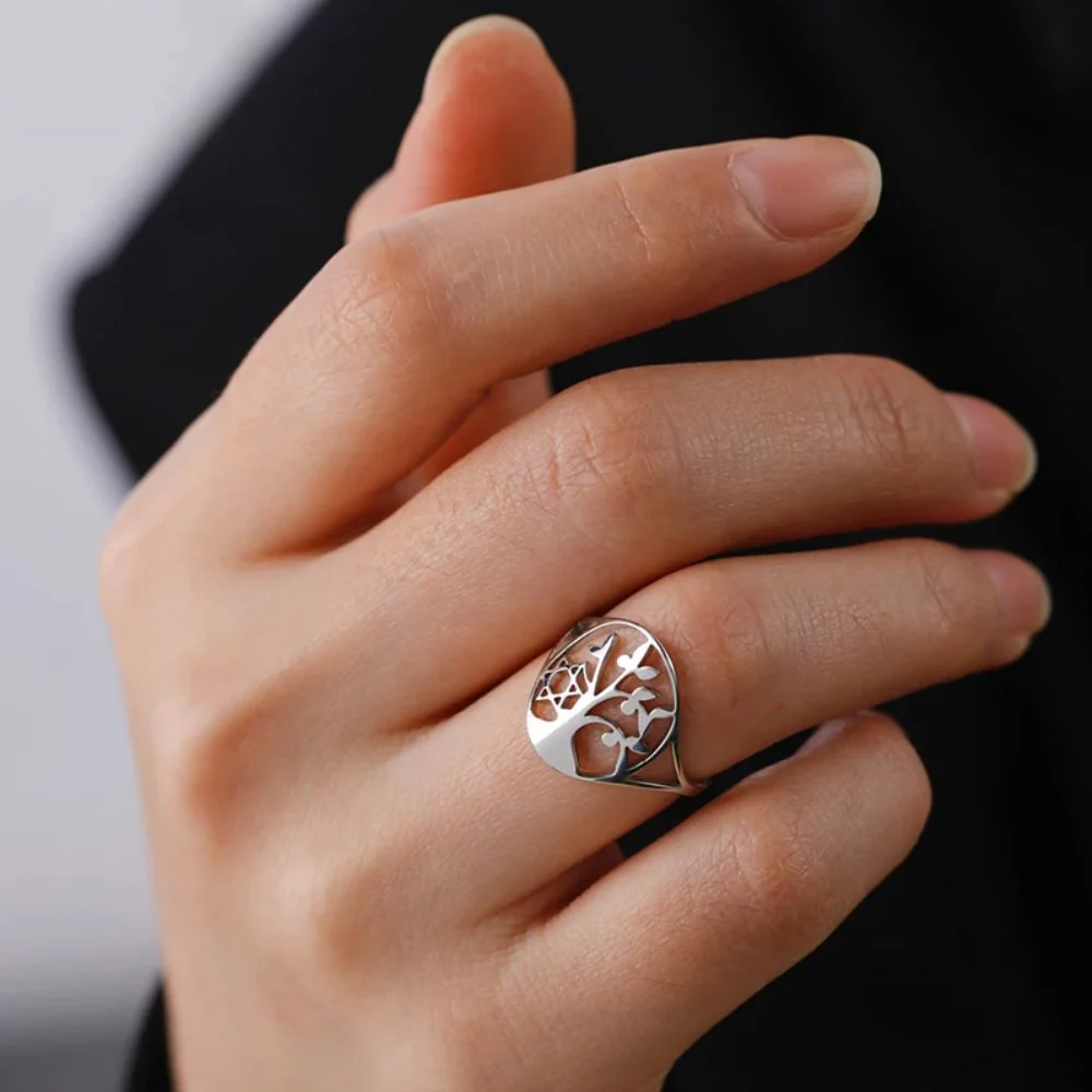 Bague Arbre de Vie Étoile – Image 5