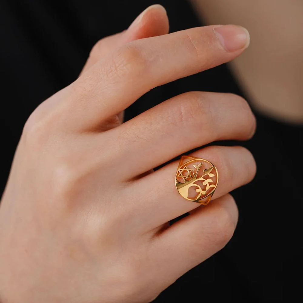 Bague Arbre de Vie Étoile – Image 4