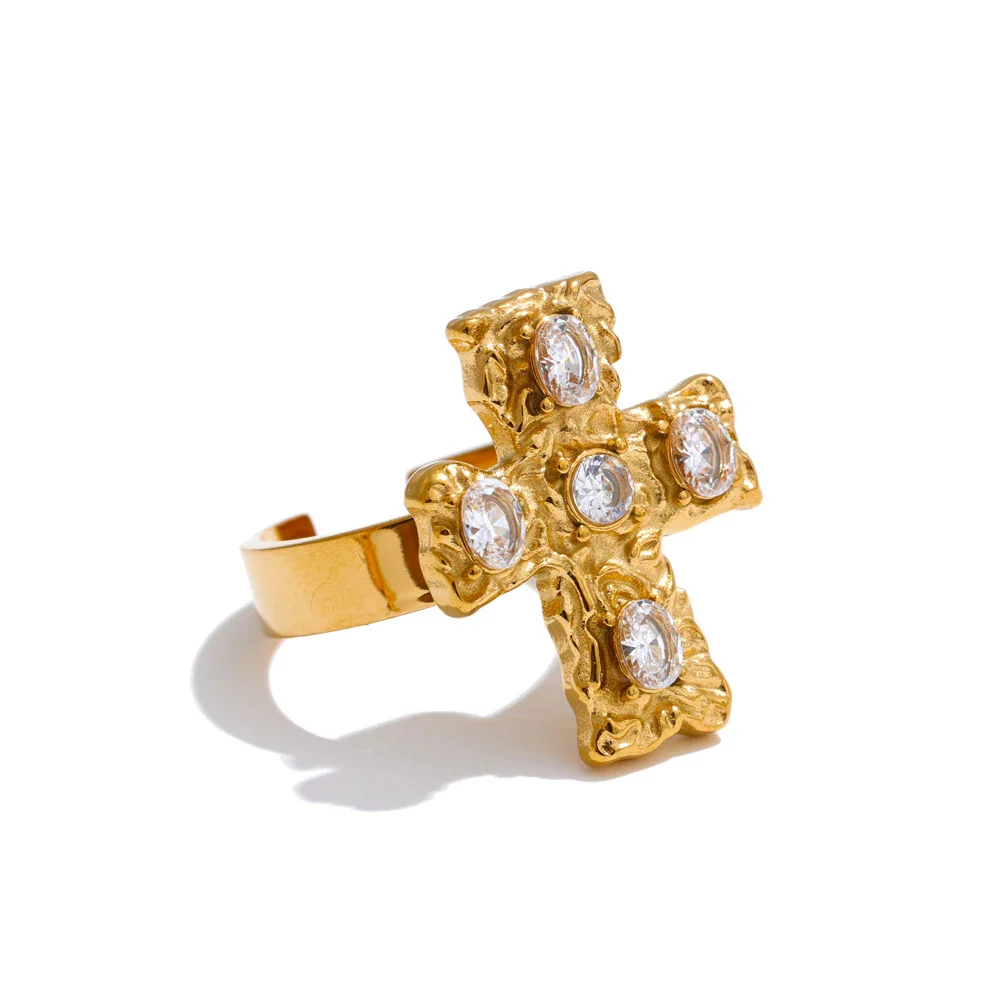 Bague Croix Vintage
