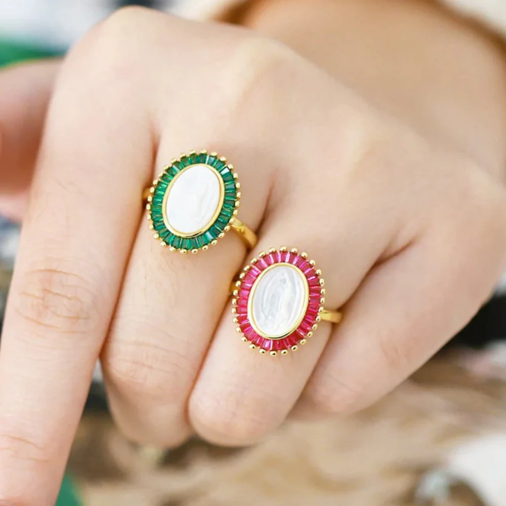 Bague Vierge Marie Nacre Stass – Image 3