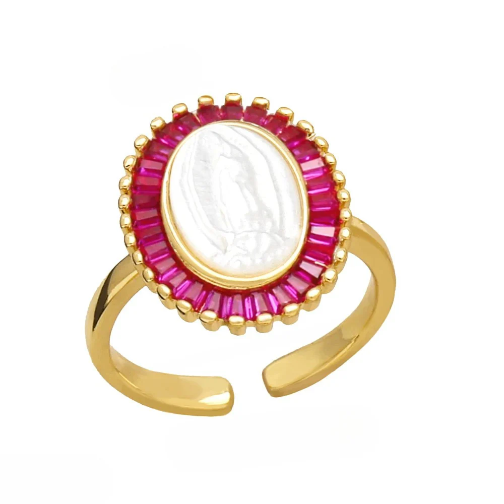 Bague Vierge Marie Nacre Stass – Image 7