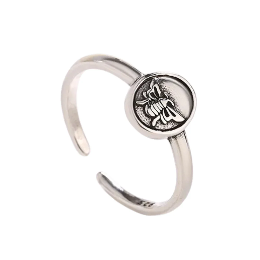 Bague Abeille Acier Inoxydable – Image 3