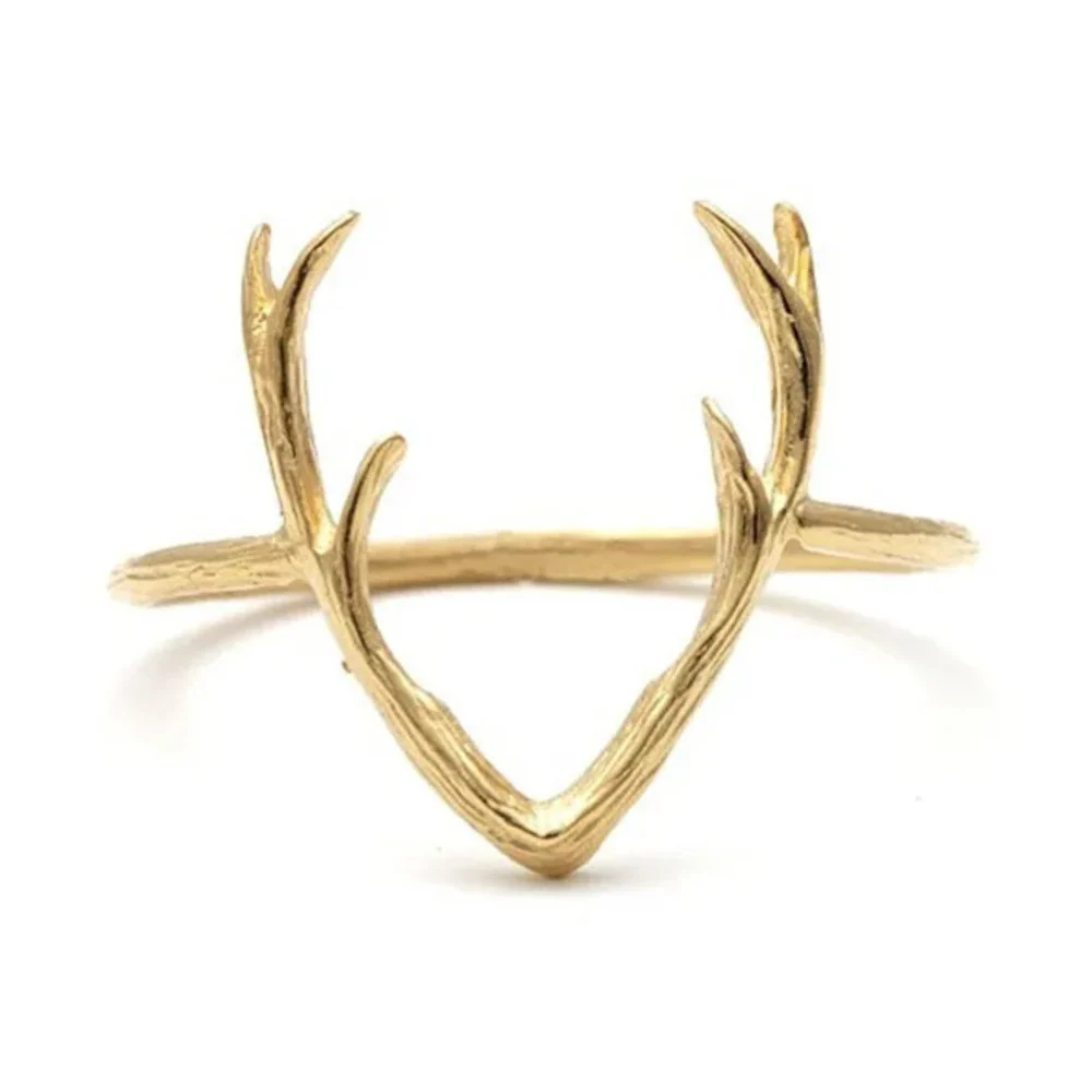 Bague Bois de Cerf Acier – Image 2