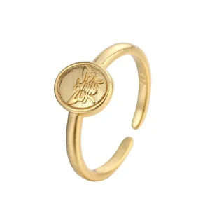 Bague Abeille Acier Inoxydable