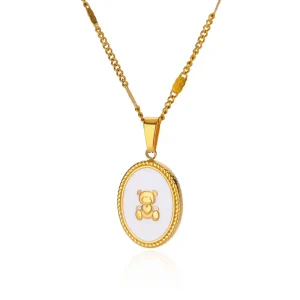 Collier Nounours Nacre