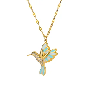 Collier pendentif Colibri