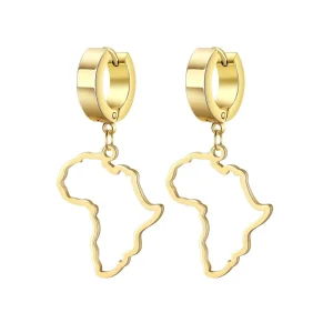 Boucles d'Oreilles breloque Afrique