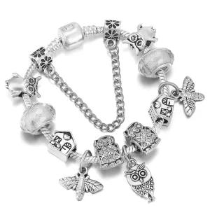 Bracelet Breloque Hibou