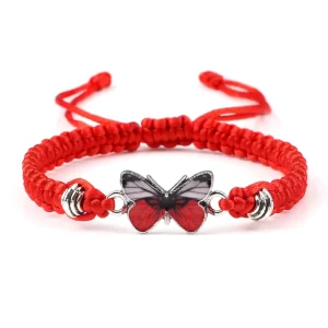 Bracelet Papillon Rouge