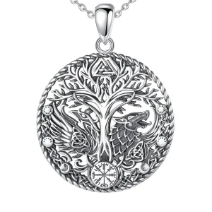 Collier Arbre de Vie Loup