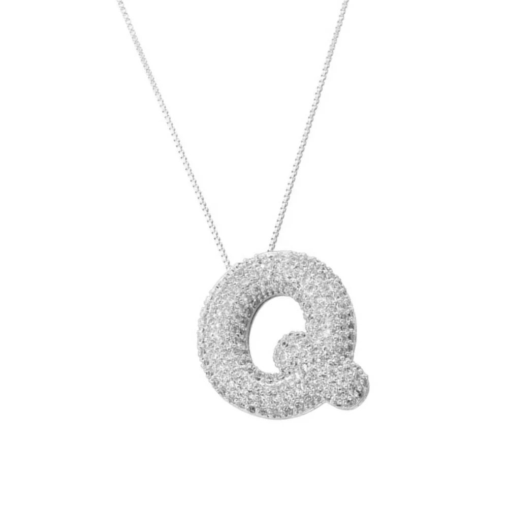 Collier Lettre Q Bubble – Image 4