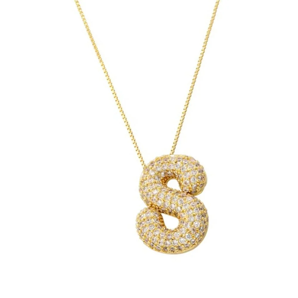 Collier Lettre S Bubble – Image 2