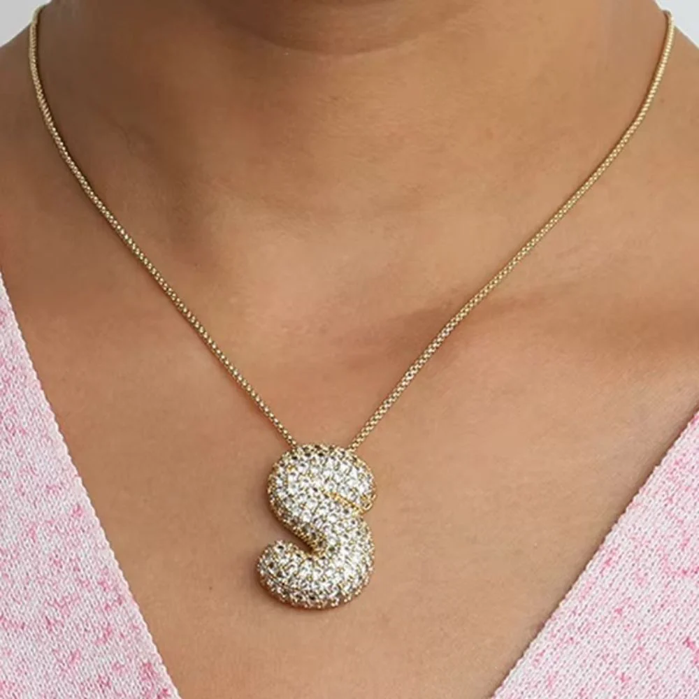 Collier Lettre S Bubble – Image 3