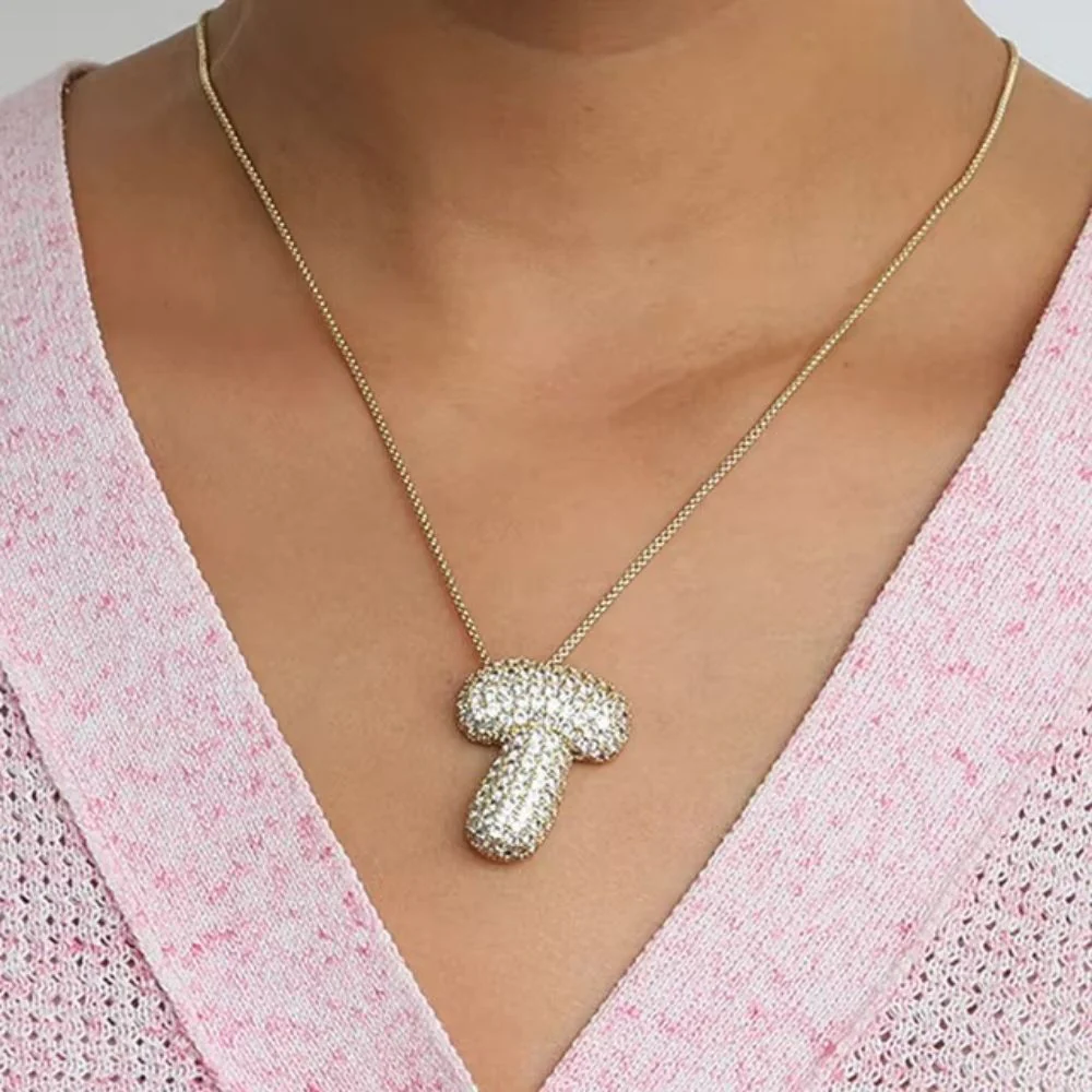 Collier Lettre T Bubble – Image 3