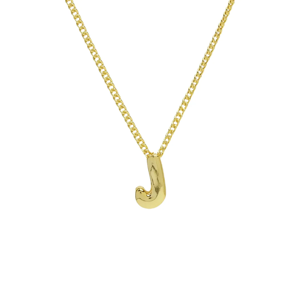 Collier Mini Lettre J Bubble – Image 2