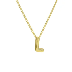Collier Mini Lettre L Bubble