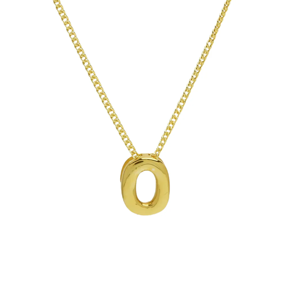 Collier Mini Lettre O Bubble – Image 2