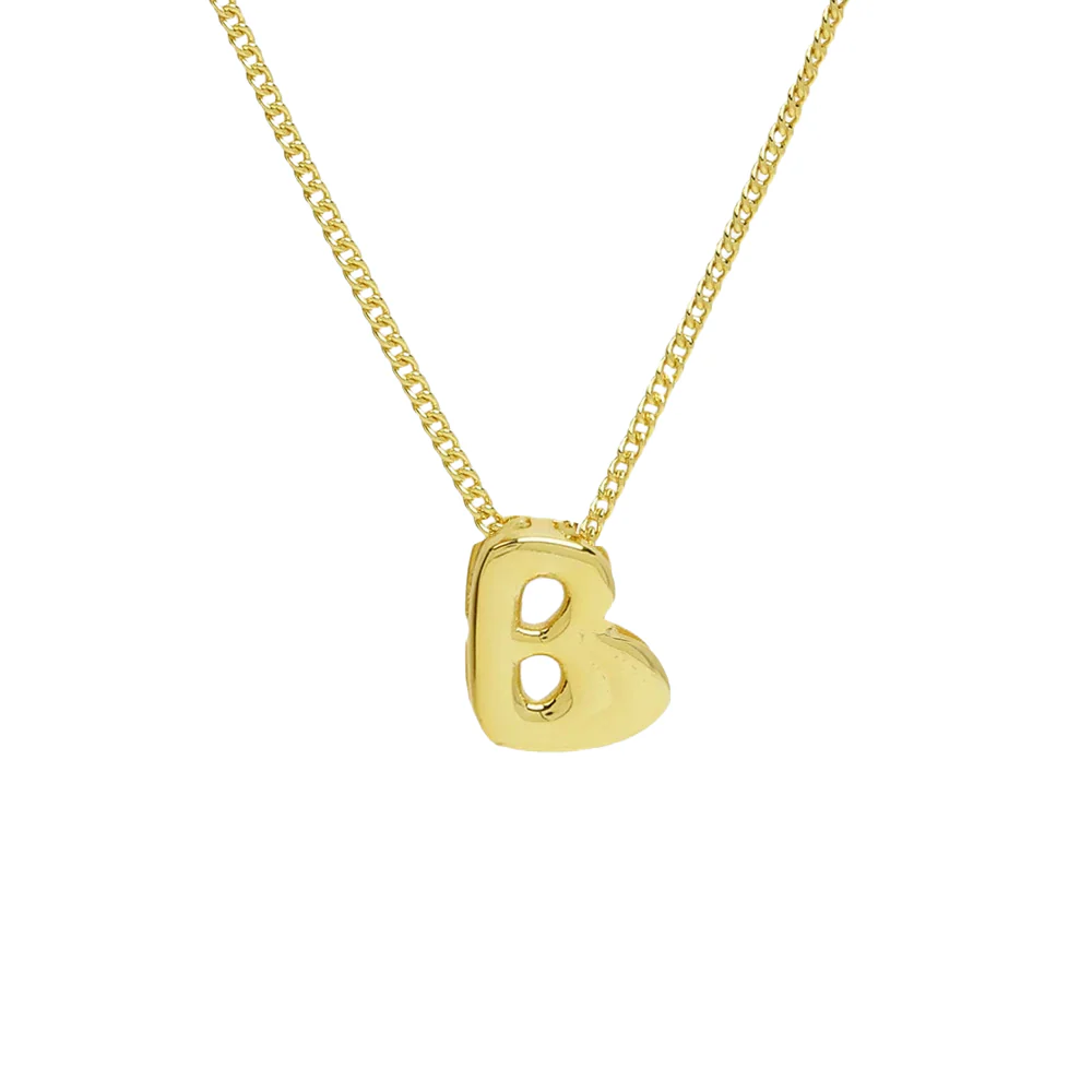 Collier Mini Lettre B Bubble