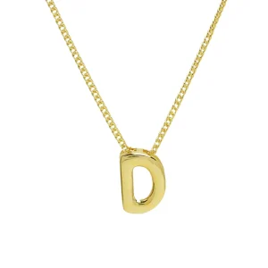 Collier Mini Lettre D Bubble