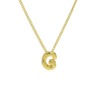 Collier Mini Lettre G Bubble