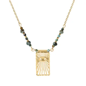 Collier Å’il Grec Acier Inoxydable