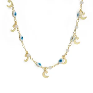 Collier Œil Protecteur Lune