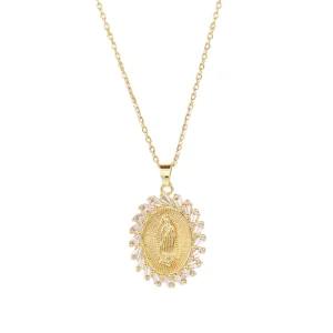 Collier Médaille Vierge Marie Or